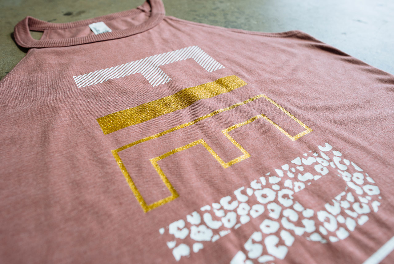 Metallic Ink Custom TShirts Real Thread